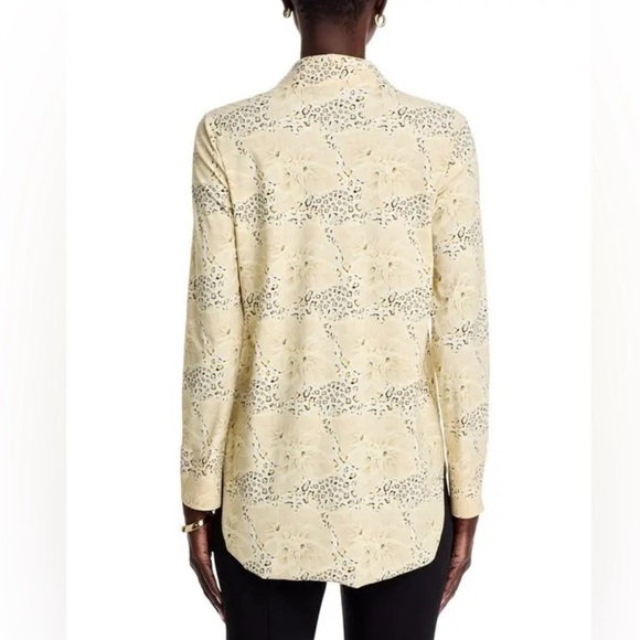 CHIARA BONI Top in Elgah Print Leopard Lotus Made in Italy NWT - Picture 3 of 9